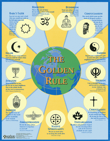 Image depicting different forms of the golden rule.